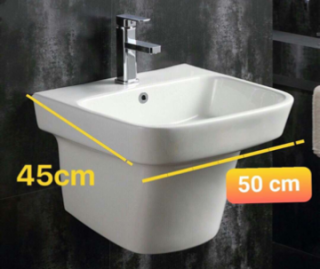 LAVABO TREO LIỀN VUÔNG